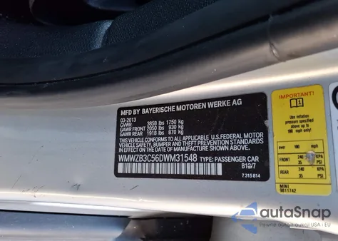 2013 Mini Countryman Cooper from USA, damaged, VIN WMWZB3C56DWM31548